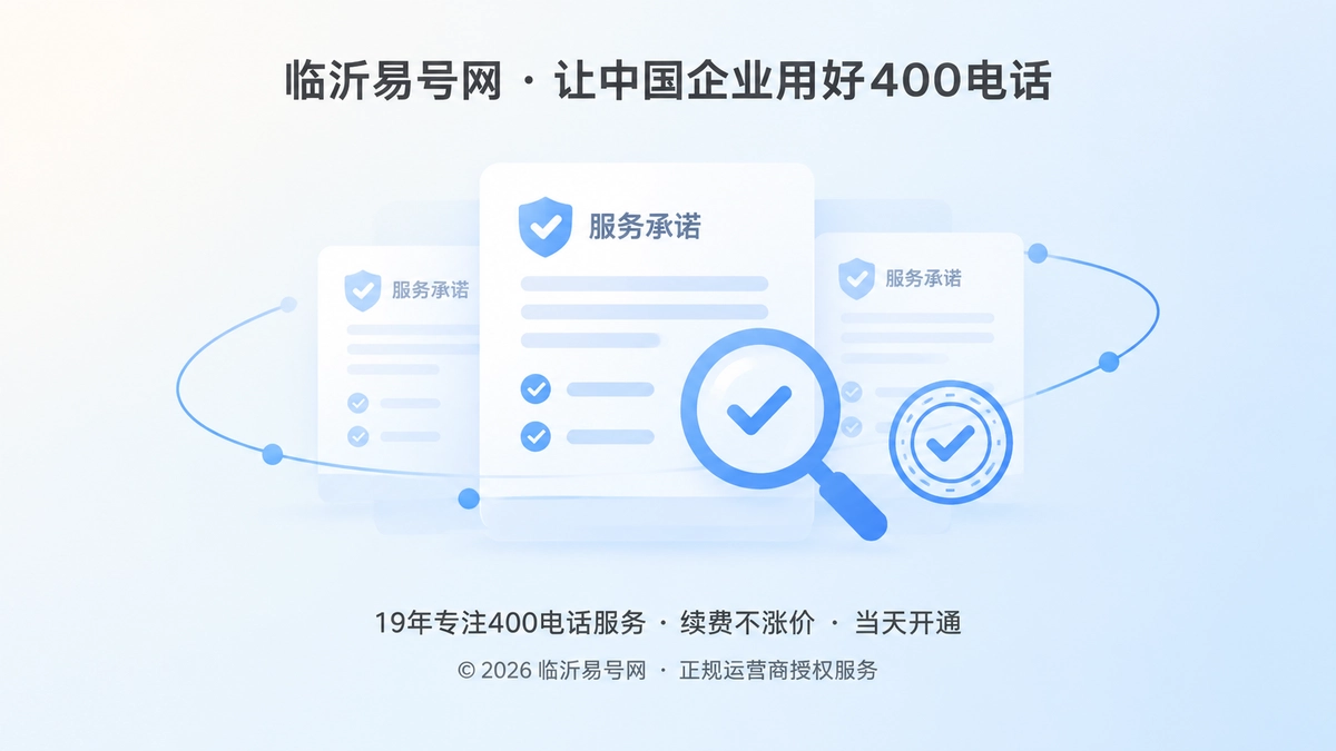 2026年诚实守信不是口号：400电话服务应建立可核验的承诺体系