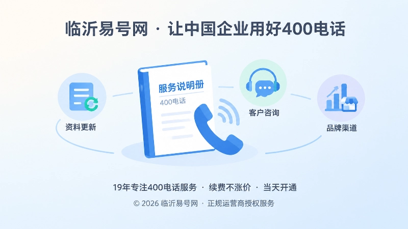 聚焦式400电话申请后续管理知识入口插画
